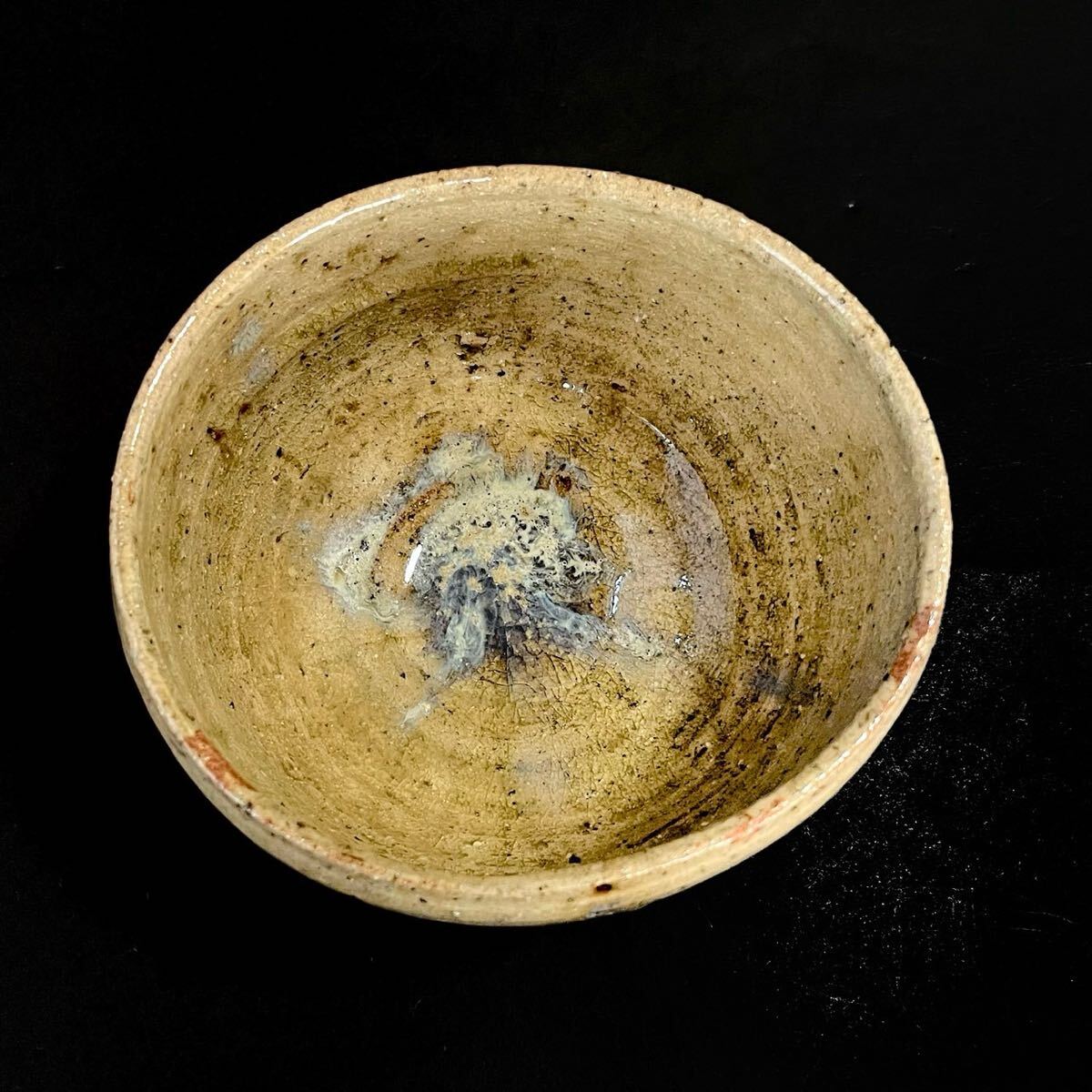 茶道具 遠(yuǎn)州七窯 志戸呂焼 志戸呂 茶碗 遠(yuǎn)州流 仕覆 時(shí)代（2b060817 1/6 5）