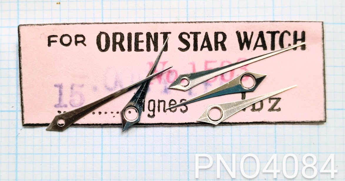 (★2)オリエント互換パーツ ORIENT STER WATCH NO.1503 (針/ケン/Hands) 銀色 【郵便送料無料】PNO4084_画像3
