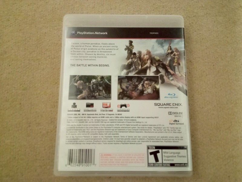 PS3 ファイナルファンタジー 13 FINAL FANTASY　海外版　中古_画像2