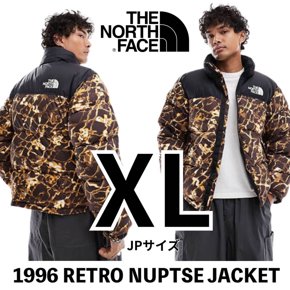 ◆モデル出品◆新品 XLサイズ ノースフェイス 1996 レトロ ヌプシ グースダウンジャケット 極暖700フィル 日本未発売USAモデル 青×黒 モデル出品 新品 XLサイズ ノースフェイス 1996 レトロ ヌプシ