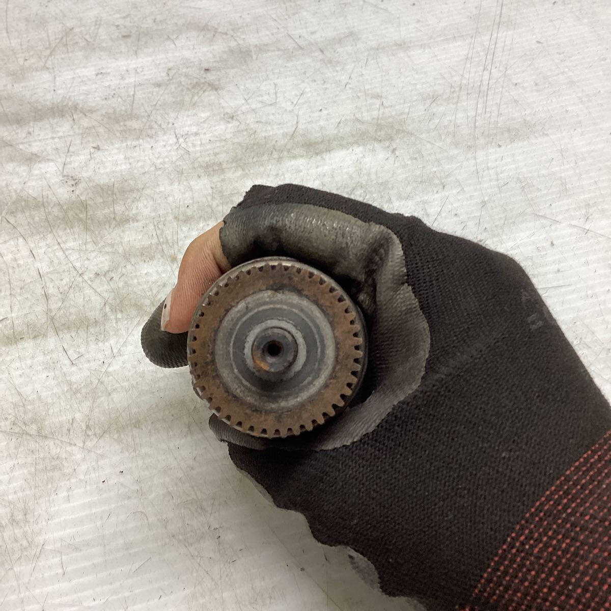 C63-19 スズキ レッツ4 パレット CA41A ピニオンギア 動作確認済み 純正部品_画像3