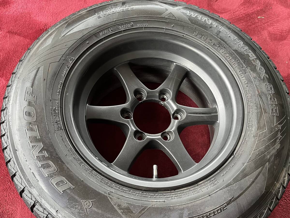 【デリカ スペースギア】TOKYO SHARIN 8.0J-16インチ 6H PCD 139.7 IN+5 + DL WMSJ8+ 245/70R16 バリ溝スタッドレス ４本セット！