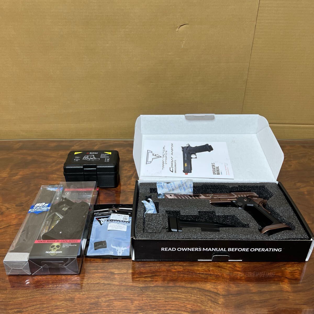 ARMY ARMAMENT TTI Licensed JW4 Sand Viper カスタムパーツ付き GBB ジョンウィック サンドバイパー ガスブローバック ハイキャパ Army制