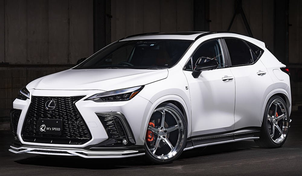 M'z SPEED サイドステップ つや消しブラック AES レクサス NX350h AAZH20 AAZH25 R3.11～ Fスポーツ