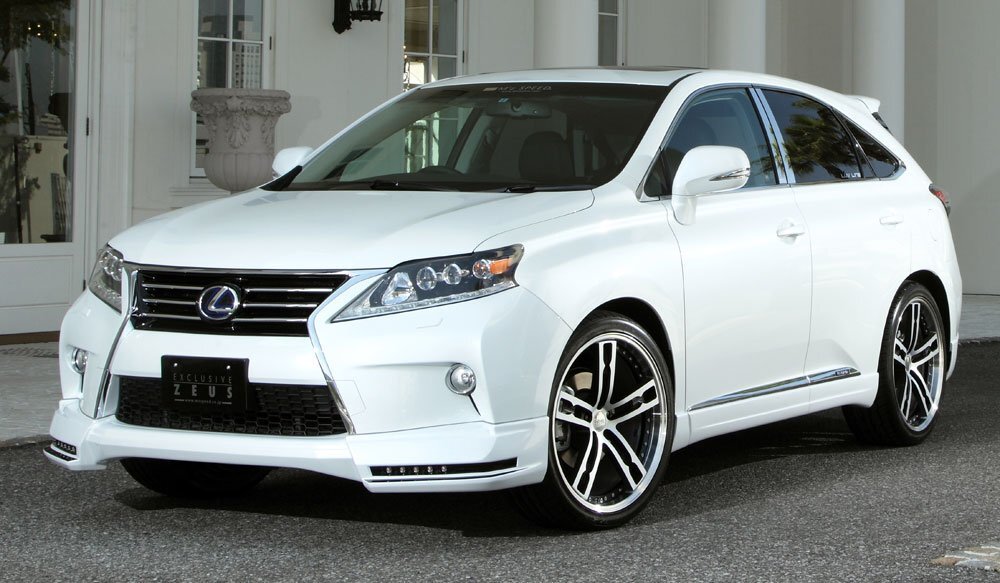M'z SPEED 4點キット ホワイトパールクリスタルシャイン (077) FRP レクサス RX350 10系 H24.4～H27.9 Fスポーツ/エアロバンパー付車 MC后