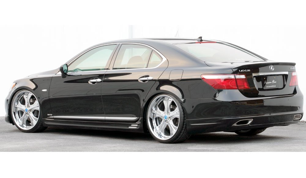 M'z SPEED リアアンダースポイラー 未涂裝 FRP レクサス LS460 USF40 H18.9～H21.9 MC前