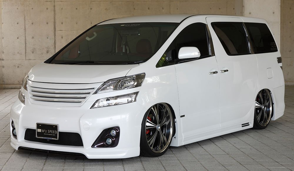 M'z SPEED подножка & боковая панель не крашеный FRP Vellfire ANH20W ANH25W GGH20W GGH25W H20.5~H23.10 MC передний 