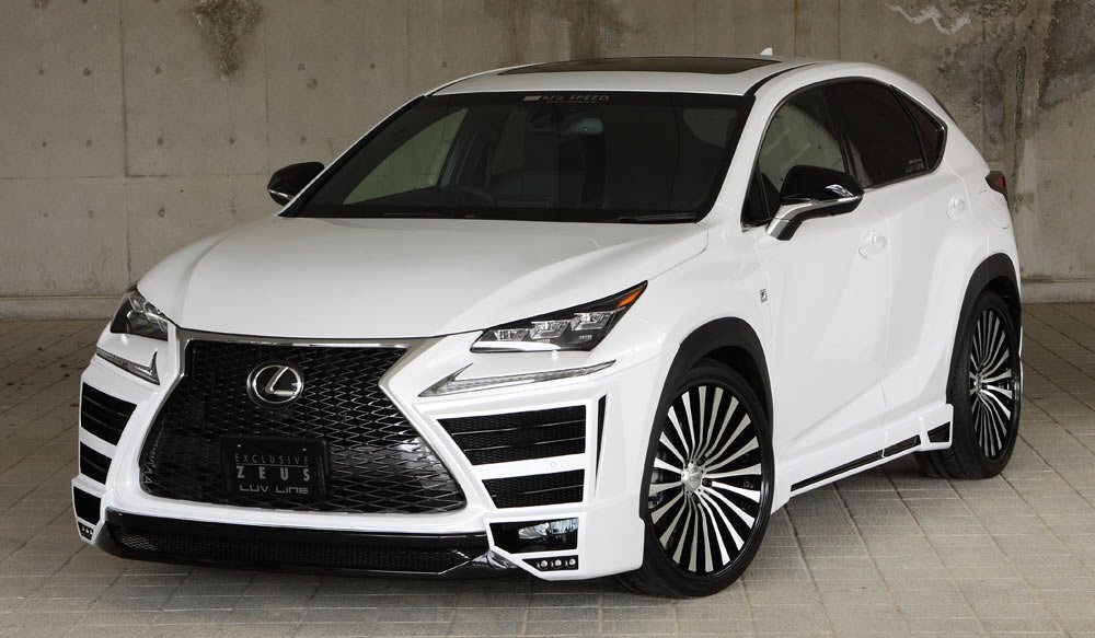 M'z SPEED サイドステップ ソニッククォーツ (085) FRP レクサス NX300h AYZ10 AYZ15 H26.7～H29.8