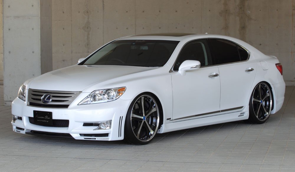 M'z SPEED フロントバンパースポイラー 未涂裝 FRP レクサス LS600h UVF45 H21.9～H24.9 中期