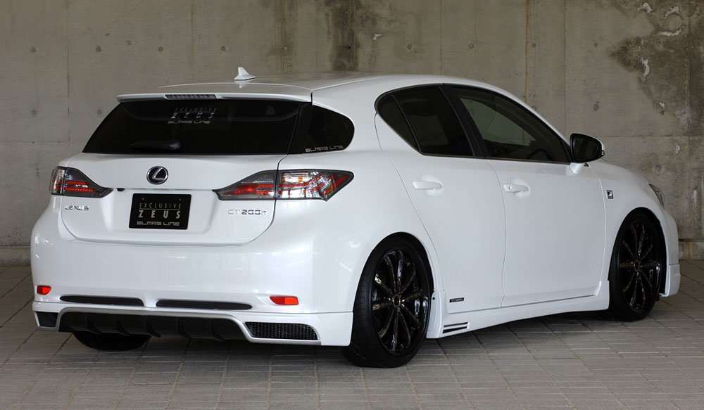 M'z SPEED サイドステップ 未涂裝 FRP レクサス CT200h ZWA10 H23.1～H25.12
