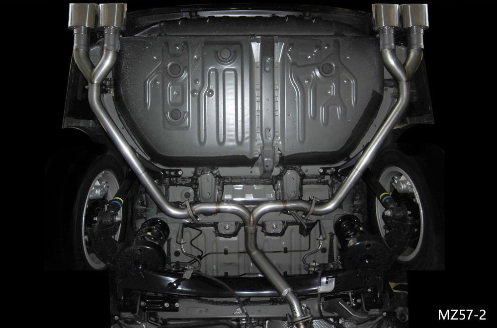 M'z SPEED エキゾーストシステム (MZ57-2) ステンレス ヴォクシー DAA-ZWR80W 6AA-ZWR80W H29.8～R3.12 2ZR-5JM ハイブリッドZS MC后