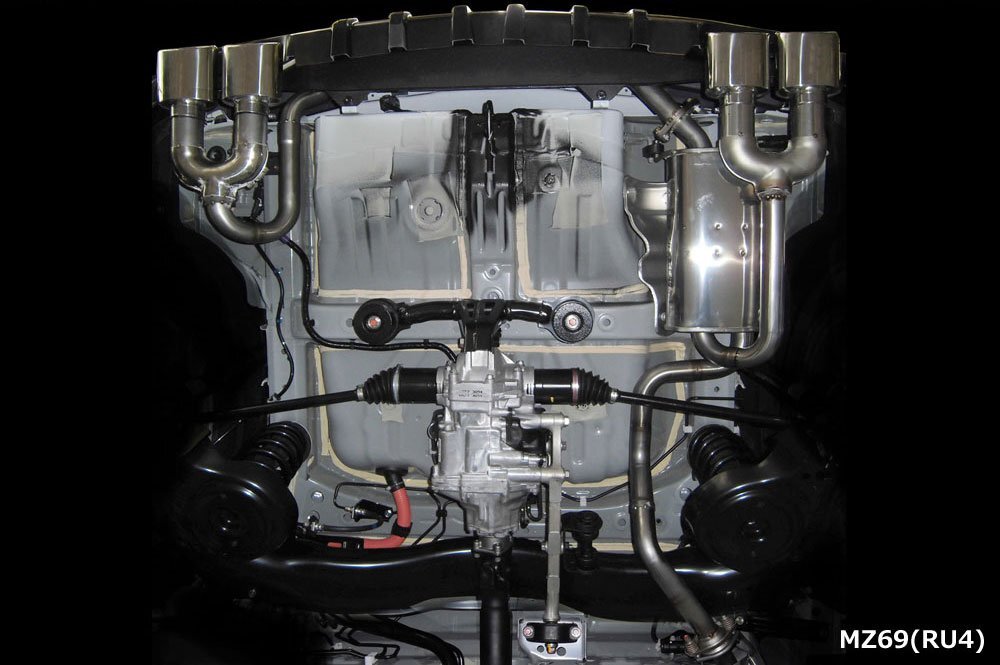 M'z SPEED エキゾーストシステム (MZ69) チタン ヴェゼル DAA-RU4 H25.12～H30.1 LEB-H1