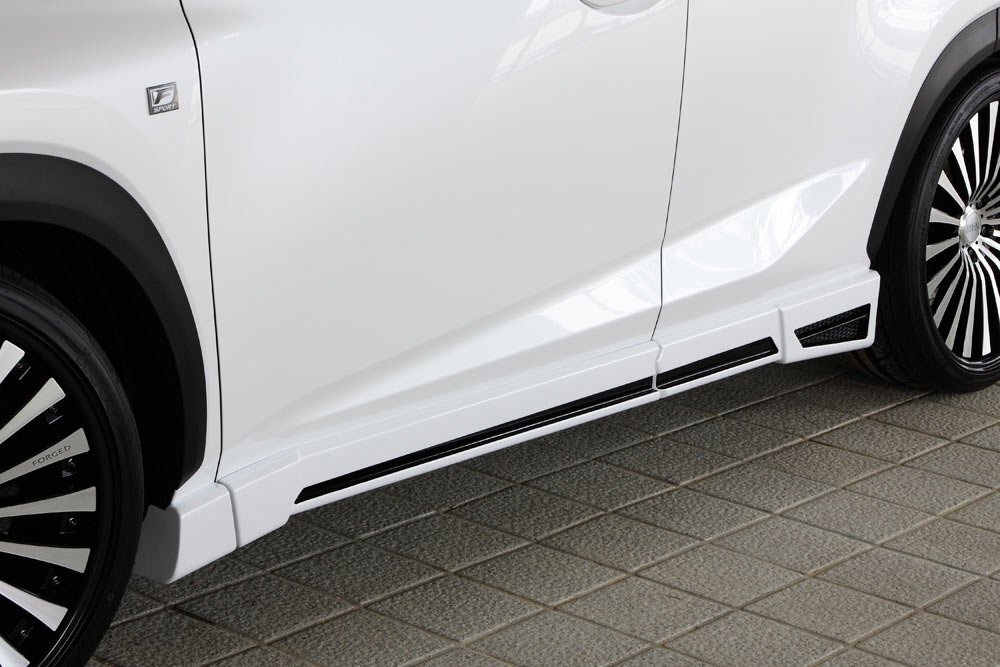 M'z SPEED サイドステップ ブラック (212) FRP レクサス NX200t AGZ10 AGZ15 H26.7～H29.8
