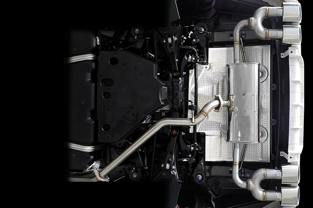 M'z SPEED выхлоп система левый правый 4 трубы (MZ112) titanium Lexus NX350 5BA-TAZA25 R3.11~ T24A-FTS 4WD F спорт 