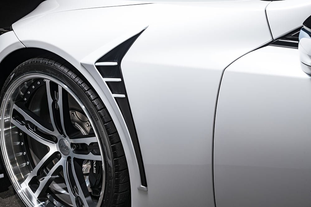 M'z SPEED フェンダーダクト 未涂裝 FRP レクサス LC500h GWZ100 H29.4～