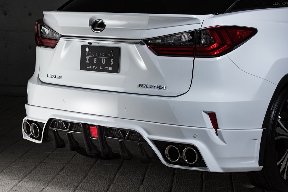 M'z SPEED リアアンダースポイラー ブラック (212) FRP レクサス RX200t AGL20W AGL25W H27.10～H29.11