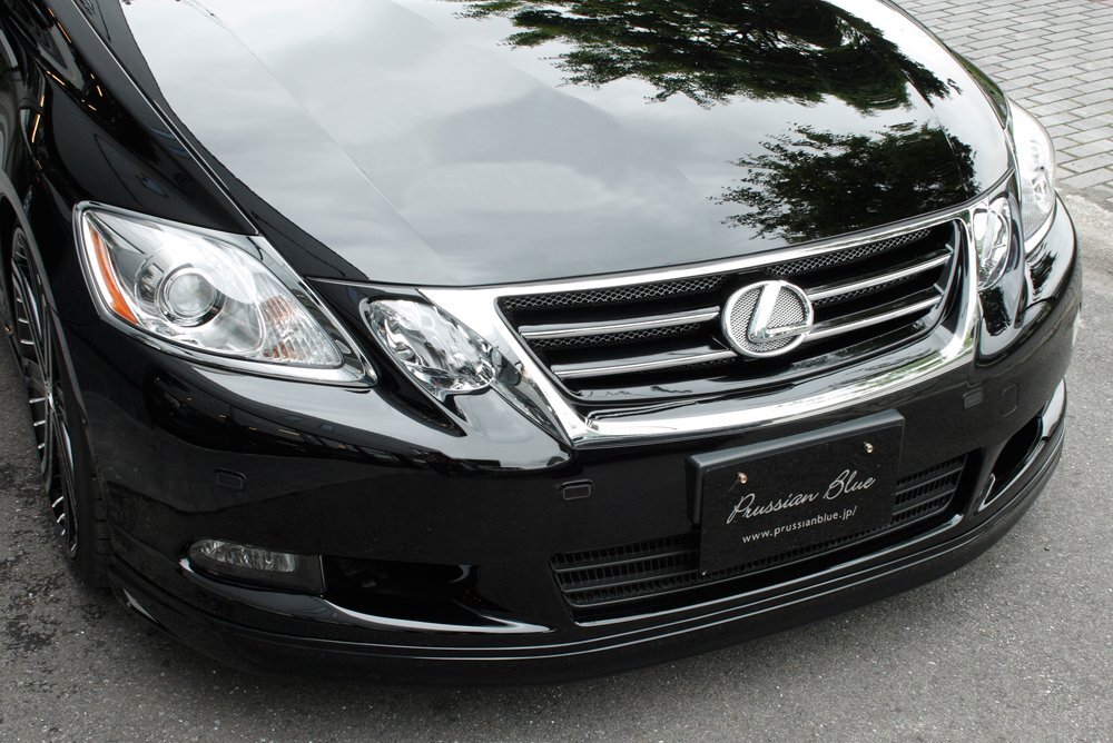M'z SPEED フロントハーフスポイラー 未涂裝 FRP レクサス GS460 URS190 H19.10～H23.12 MC后
