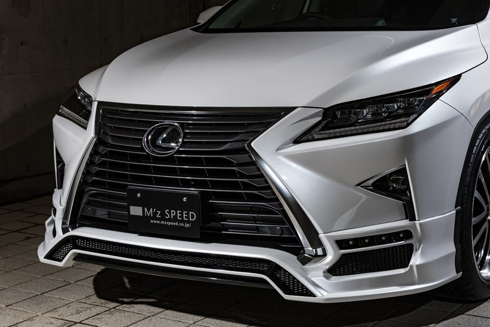 M'z SPEED フロントハーフスポイラー ソニッククォーツ (085) FRP レクサス RX450h GYL20W GYL25W GYL26W H27.10～R1.9