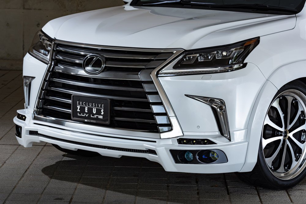 M'z SPEED フロントハーフスポイラー 未涂裝 FRP レクサス LX570 URJ201W H27.9～R3.12