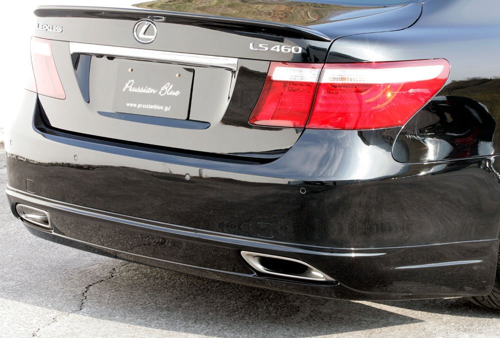 M'z SPEED リアアンダースポイラー 未涂裝 FRP レクサス LS600h UVF45 H18.9～H21.9 MC前