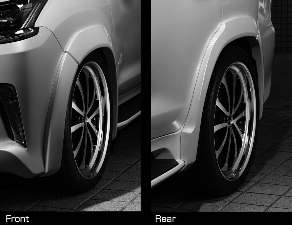 M'z SPEED オーバーフェンダー 未涂裝 FRP レクサス LX570 URJ201W H27.9～R3.12 ノーマルバンパー車