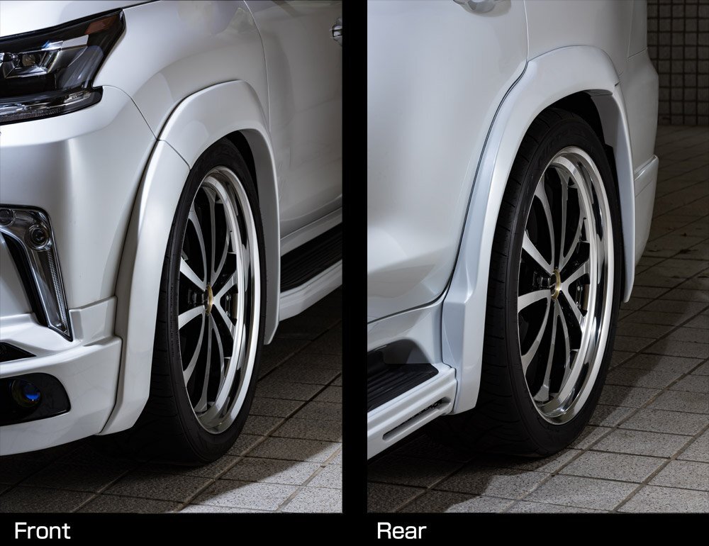 M'z SPEED オーバーフェンダー 未涂裝 FRP レクサス LX570 URJ201W H27.9～R3.12 ボディキット裝著車(chē)