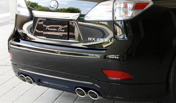 M'z SPEED リアアンダースポイラー ブラック (212) FRP レクサス RX450h GYL10W GYL15W GYL16W H21.4～H24.3 MC前