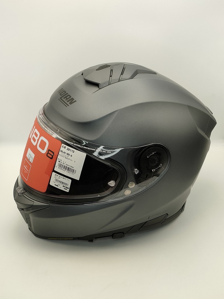 NOLAN フルフェイスヘルメット N80 ソリッド フラットバルカングレー/2　【Lサイズ(59-60cm) 】　29113　展示品　箱無し