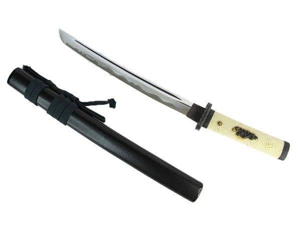 高級模造刀 鮫皮柄巻脇差 刀身非鉄金属 合法品(模造刀)｜売買