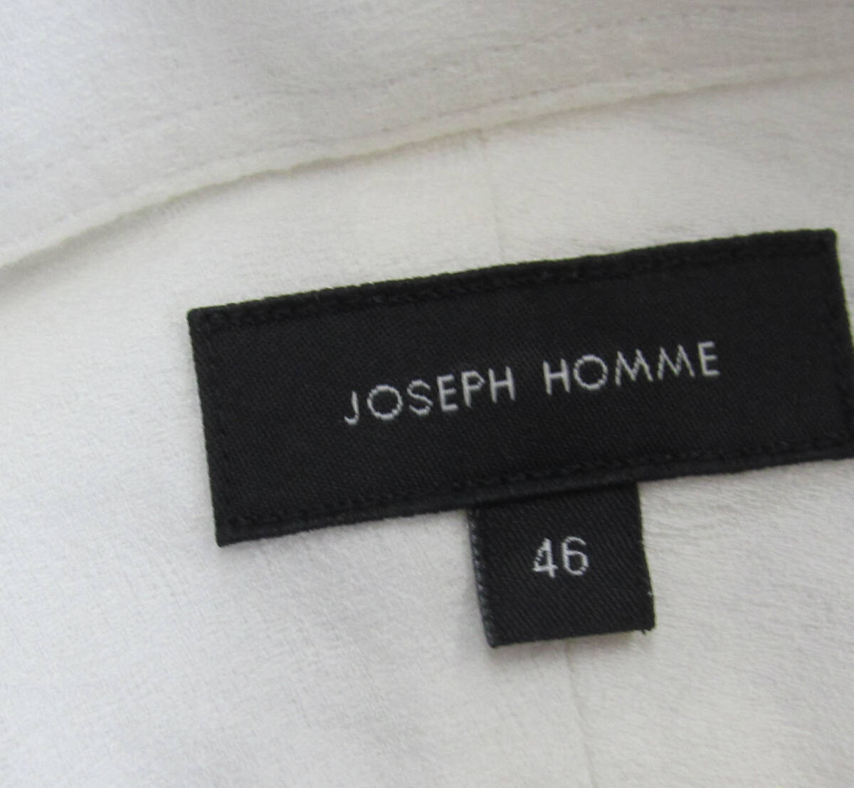 ジョセフオム JOSEPH HOMME ペイズリー柄 長袖 シャツ 白シャツ 46 F29_画像5