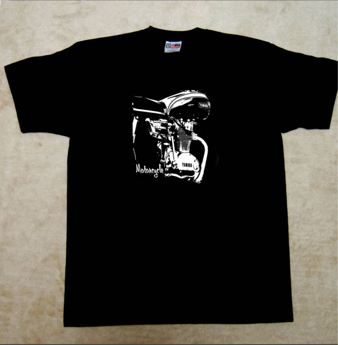 オートバイイラストtシャツ xs1