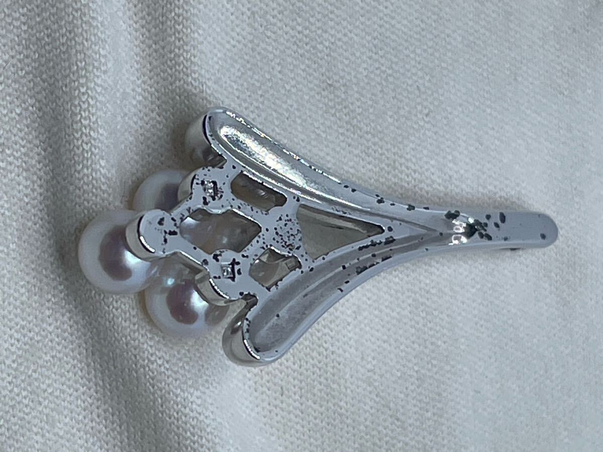 MIKIMOTO ミキモト ネックレストップ　パール シルバー 本真珠 アクセサリー