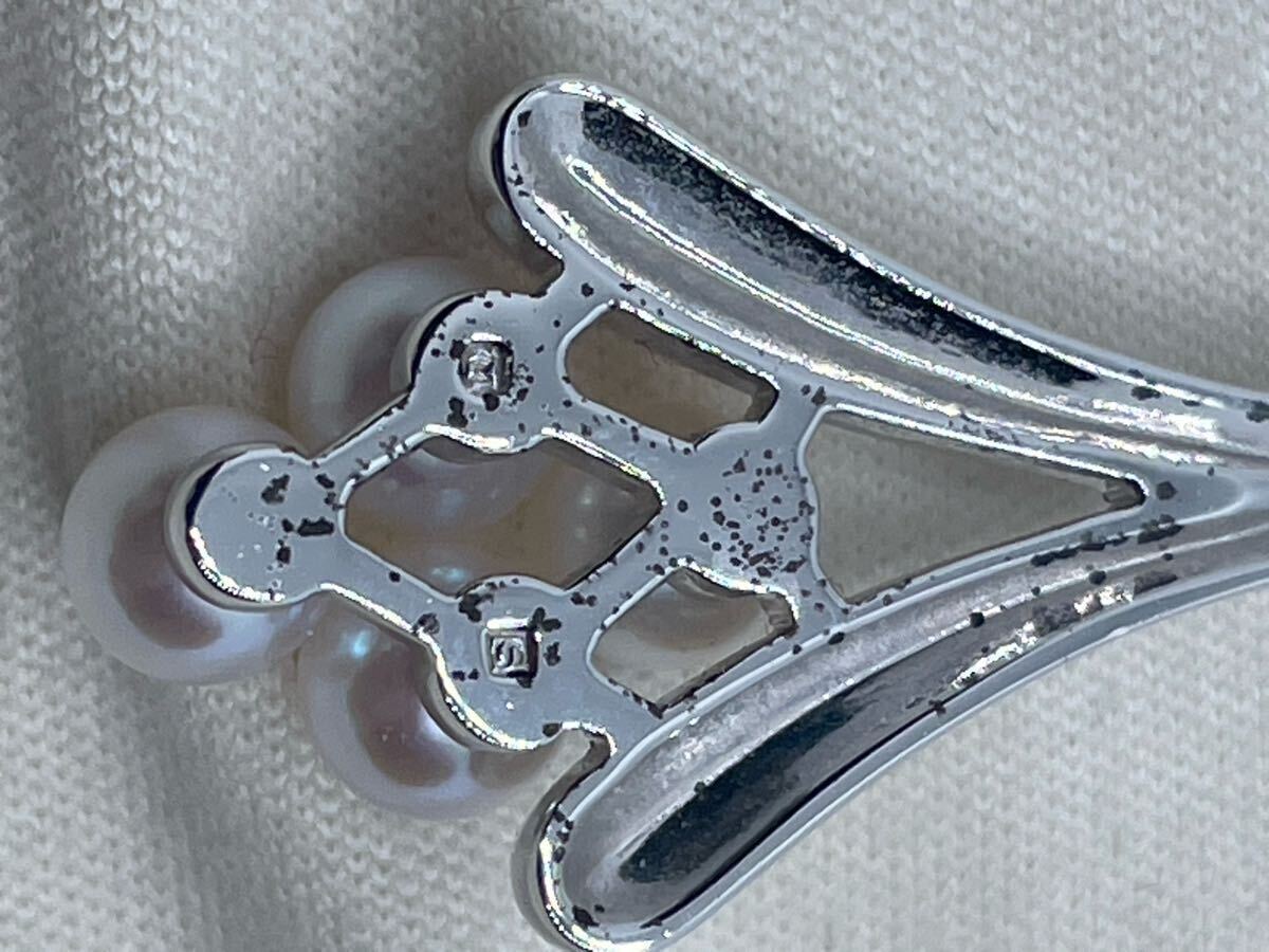 MIKIMOTO ミキモト ネックレストップ　パール シルバー 本真珠 アクセサリー