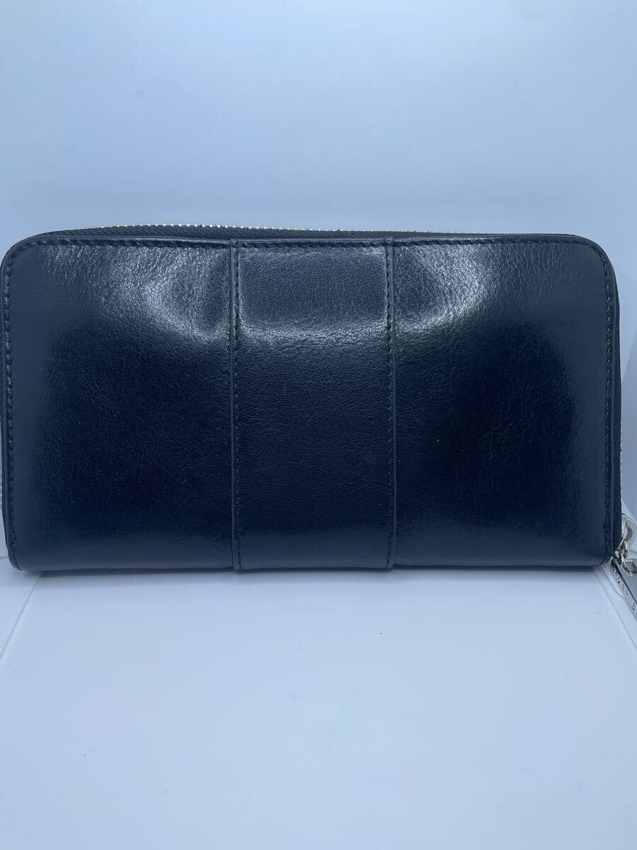 【美品】TORY BURCH トリーバーチ ラウンドファスナー 長財布 ブラック 黒 レディース 