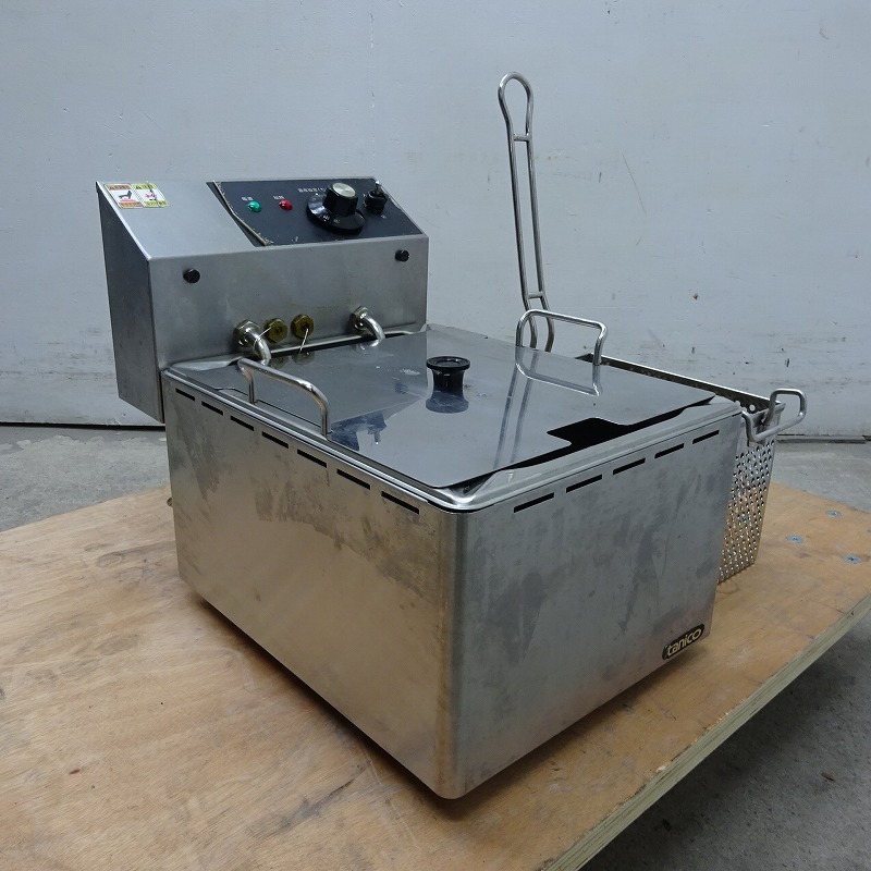 ★EF0302 | 卓上電気フライヤー タニコー TCFL-8T 100V W275×D410×H315mm 中古 業(yè)務(wù)用