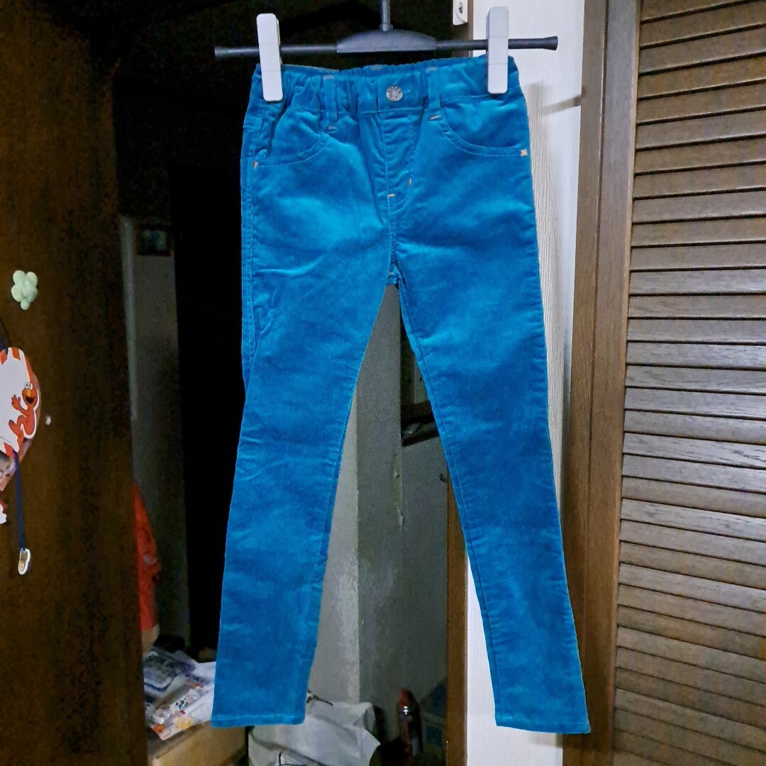 ストレッチコーデュロイジーンズ/JUNK STORE/Size=130/Color=Teal(グリーン強めのブルーグリーン)/素材=コットン98%ポリウレタン2%