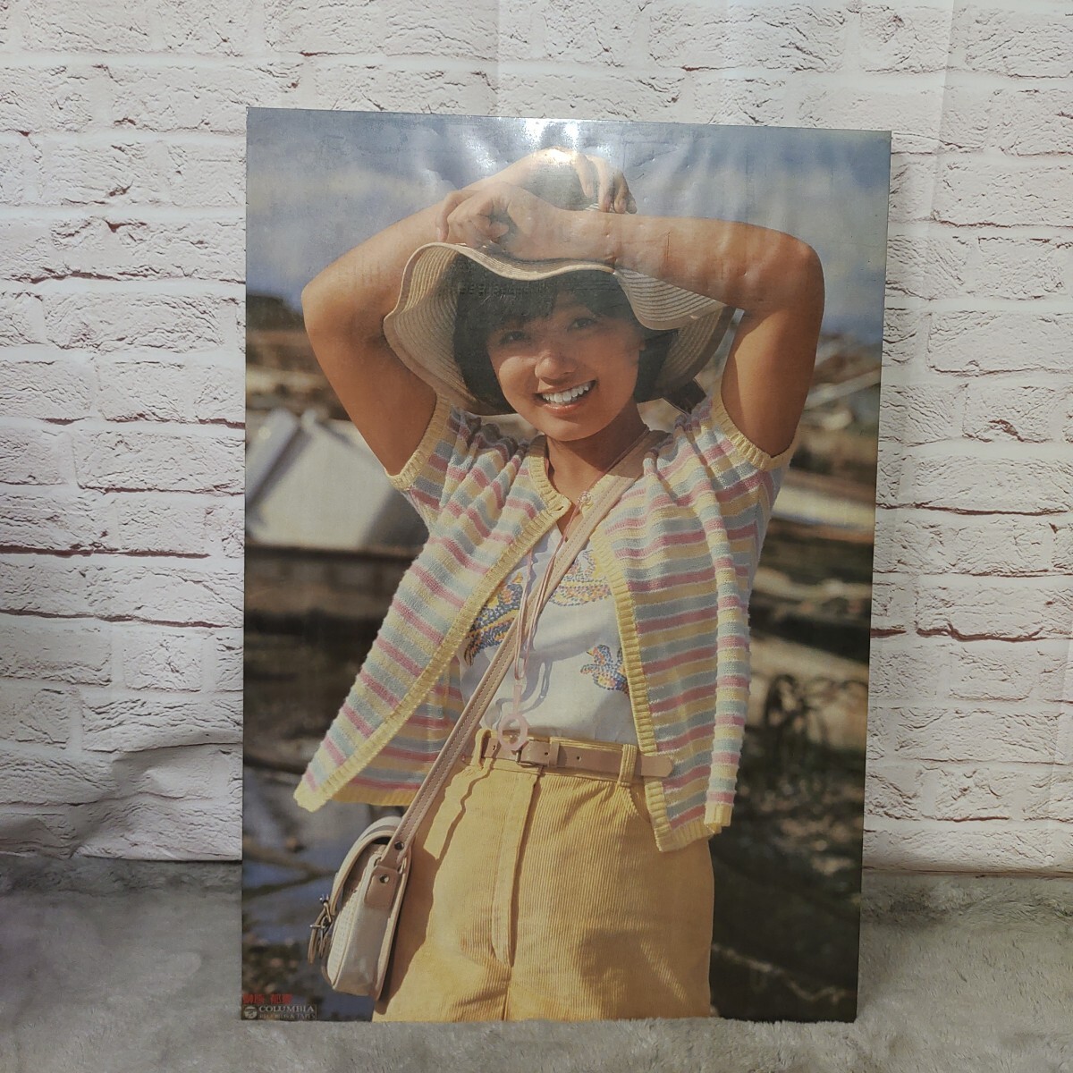 榊原郁恵　パネル　ポスター　當時物　現(xiàn)狀品　昭和　アイドル　A6121