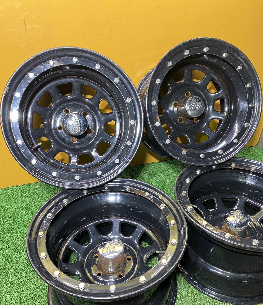 * редкий глубокий обод 16 дюймовый стальное колесо AWC [16×10.0J -38 PCD:114.3×5H диаметр втулки :82mm]*5 шт. комплект 