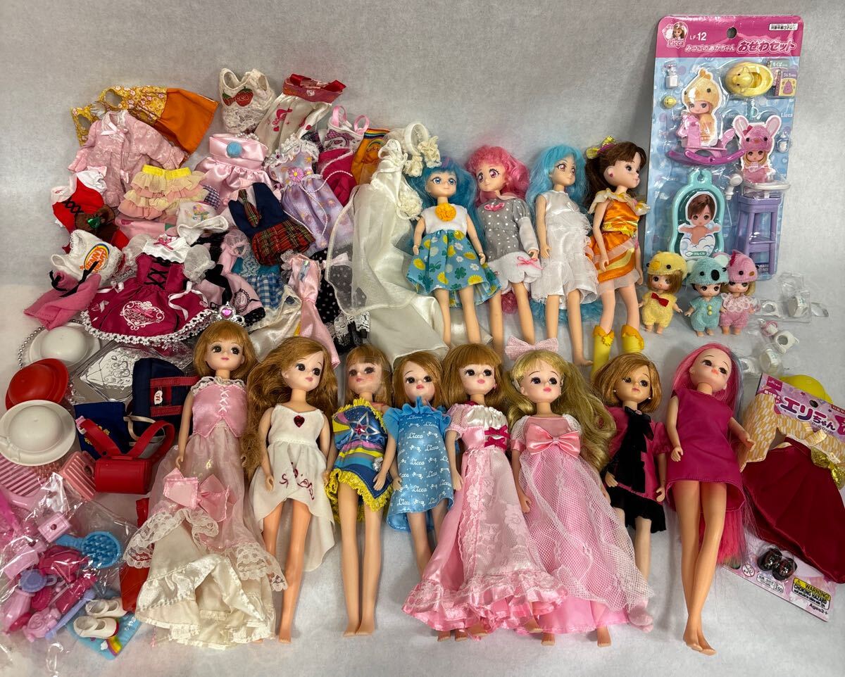  Licca-chan Precure стиль e Lee Chan мелкие вещи европейская одежда продажа комплектом Junk много retro подлинная вещь - shu бирка licca малыш 