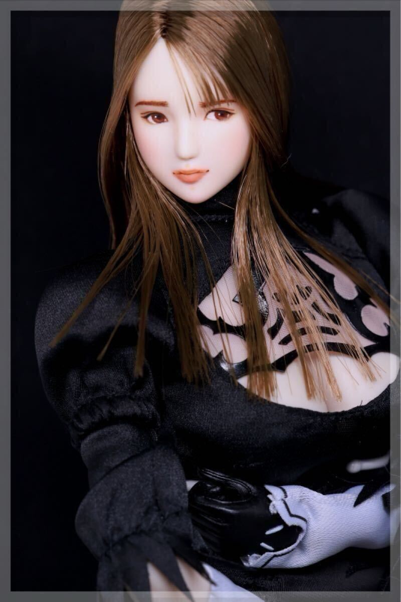 handmade♡1/6カスタムドールヘッド☆莉奈☆オビツ01 ☆ CADF ☆ 1/6 オビツ 27-01 カスタムドールヘッド 1654 樹梨