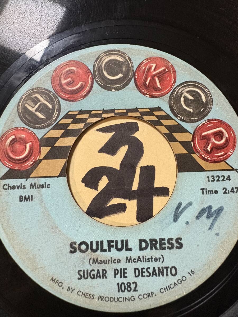  прослушивание SUGAR PIE DESANTO SOULFUL DRESS двусторонний VG++ SOUNDS EX