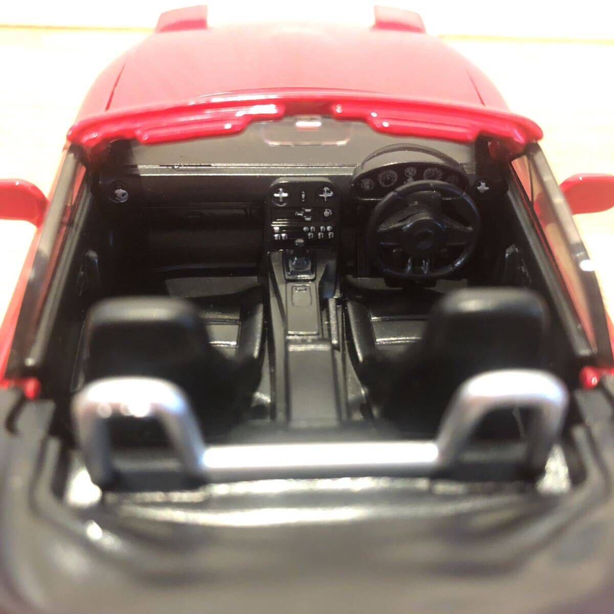 マツダ ロードスター ミニカー1/32 レッド NA6CE NA8C イニシャルD 頭文字D 末次トオル　赤　ユーノス　na ハードトップ仕様_画像5