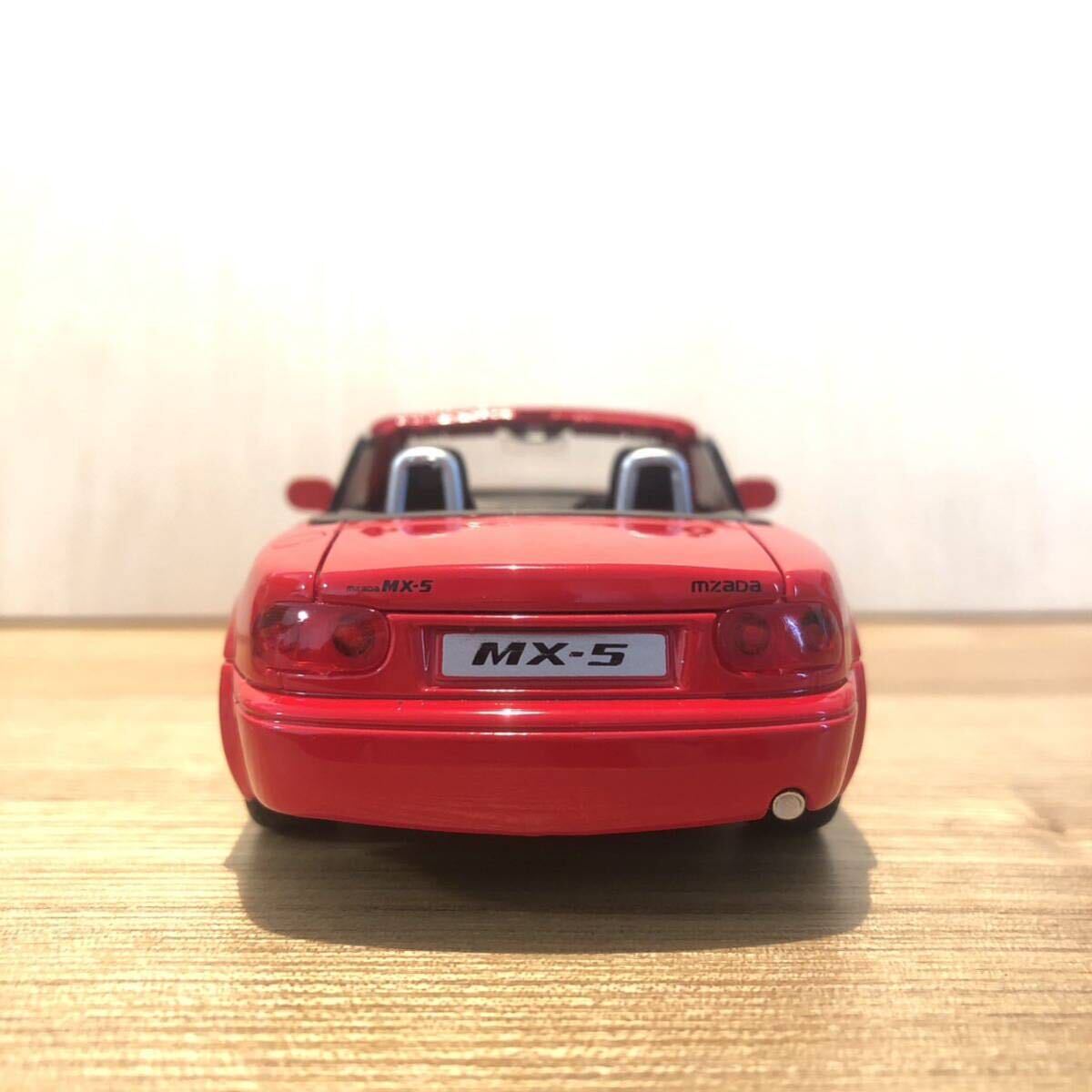 マツダ ロードスター ミニカー1/32 レッド NA6CE NA8C イニシャルD 頭文字D 末次トオル　赤　ユーノス　na ハードトップ仕様_画像8