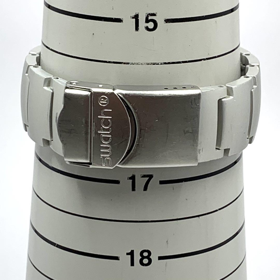 180 稼働品 電池交換済 Swatch IRONY スウォッチ アイロニー SWISS レディース 腕時計 デイト クロノグラフ ストップウォッチ付 人気 希少 