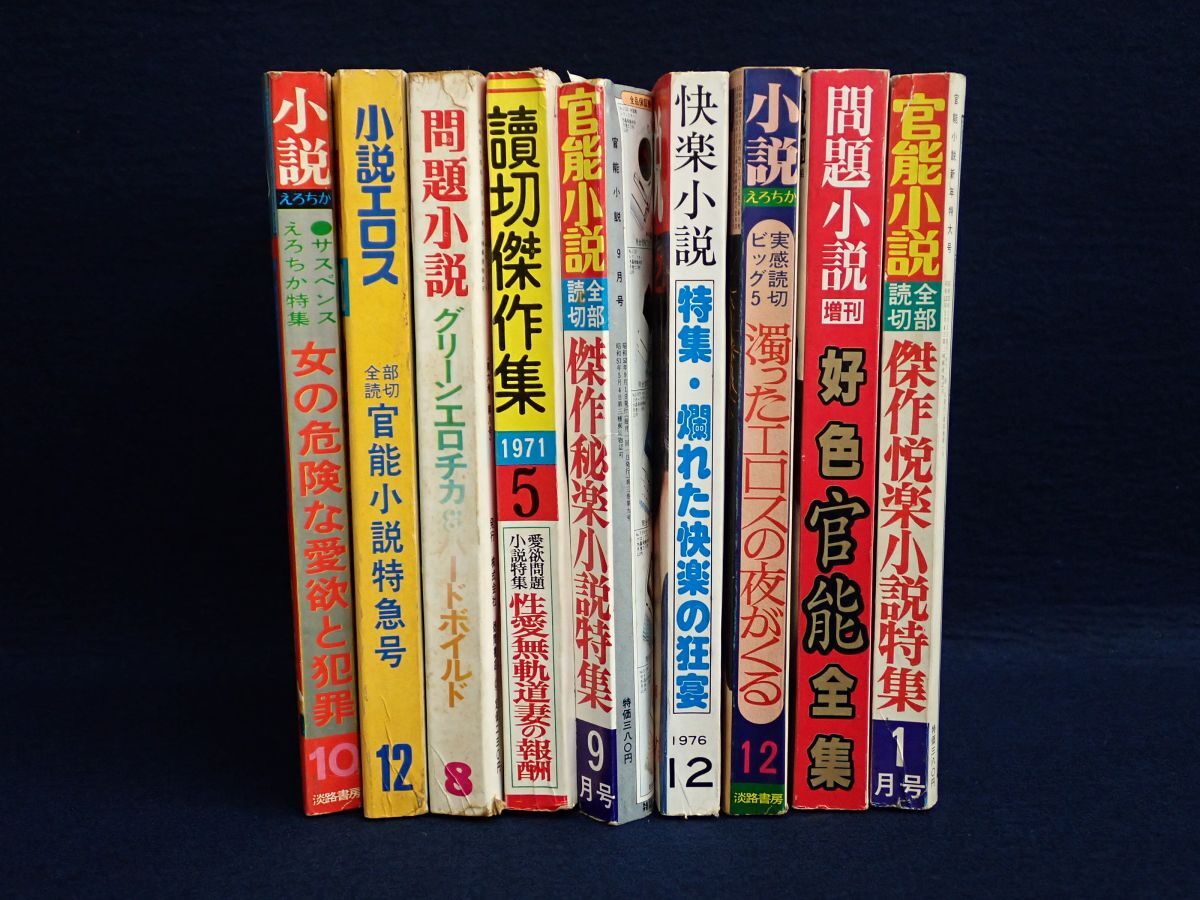 ▼成年雑志まとめて▼官能小説/問題小説/快楽小説/読切杰作集/小説エロス/昭和46年～47年/昭和51年～52年/平成6年