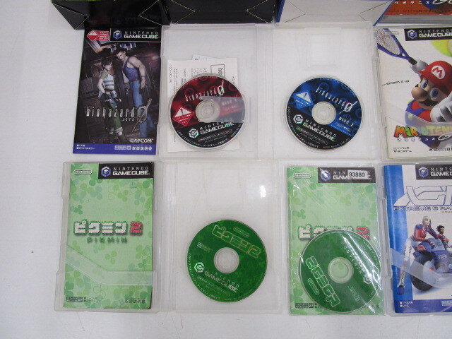 G0619-5Y/ GC ゲームキューブ ソフト 14點まとめ マリオパ ワリオ ルイージ ピクミン バイオハザード エクストリームG3 メトロイド