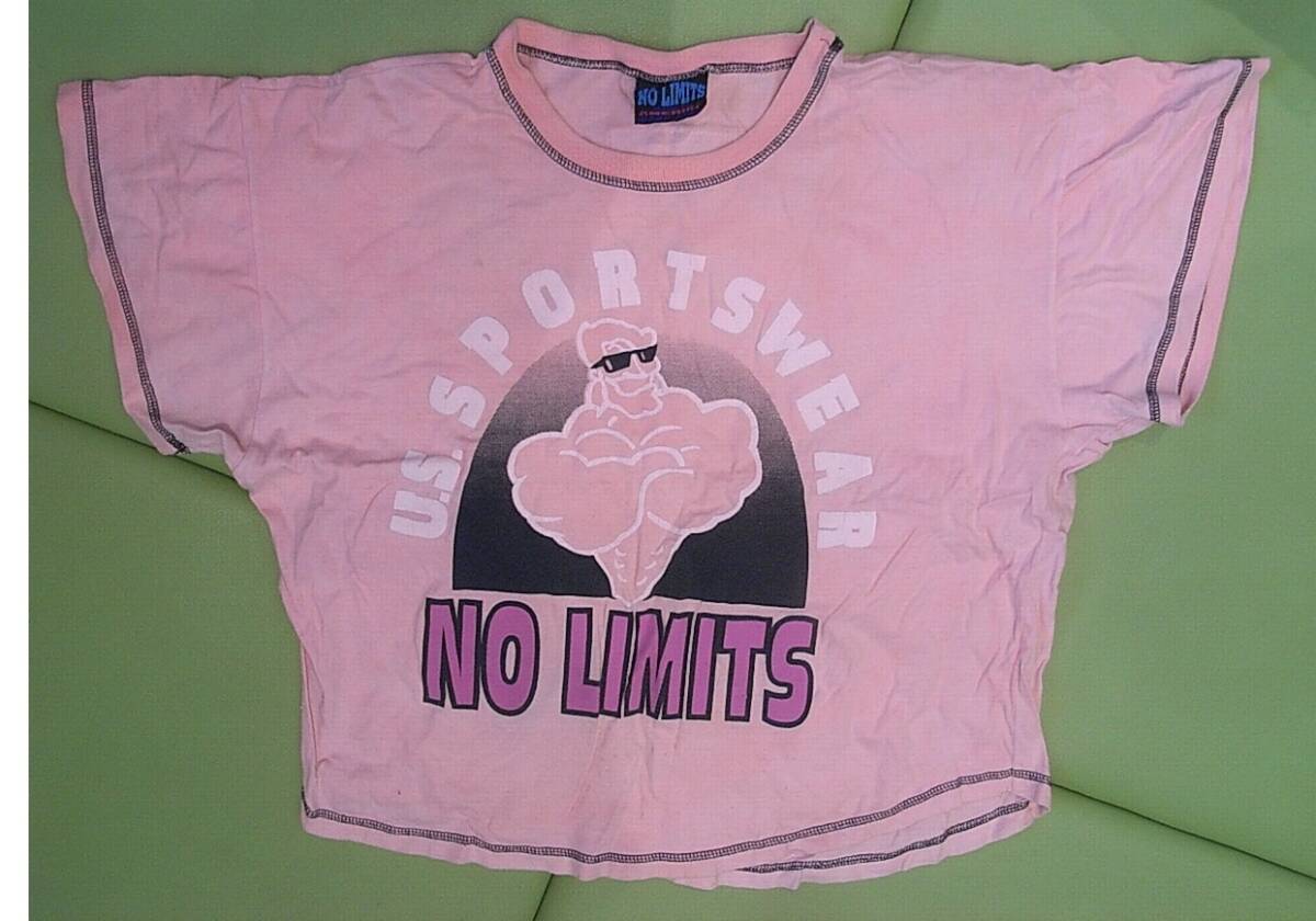 NO LIMITS トレーナー BODYBUILDING GYMウェアー 当時物 ボディビルディング MADE IN USA M size