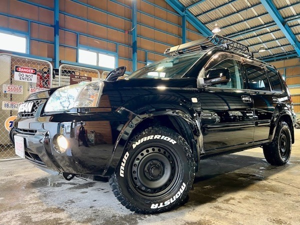 エクストレイル 2.0 X 4WD HID 艶消しスチールホイール ルーフラック
