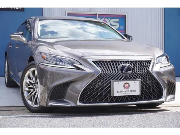 LS 500h Iパッケージ 4WD 買取車マンガンラスターホワイトレザー