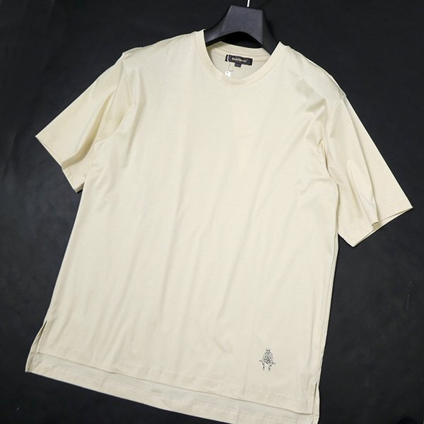 新品 ポールスチュアート 日本制 シルケット 半袖 カットソー LL 【I52193】 Paul Stuart 春夏 サマー メンズ Tシャツ ロゴ アイコン